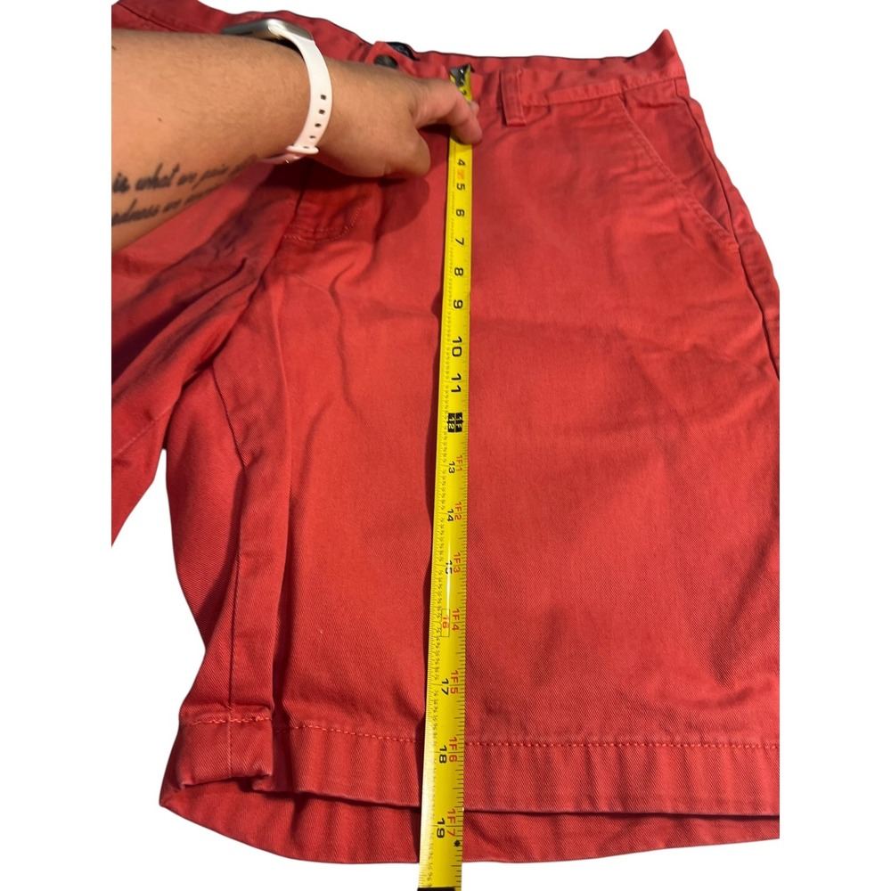 Nautica Coral Orange Bermuda Shorts Men's Size 34 Casual Summer Golf - Picture 7 of 8